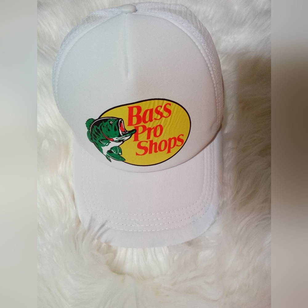 Bass Pro Shops Mesh Cap Hat Adjustable Snapback Trucker Fishing Baseball Outdoor